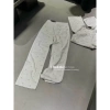 Quần Bò Jeans Nữ Hoạ Tiết Đính Đá Dáng Suông Lưng Cao Tôn Dáng Quảng Châu Cao Cấp 5