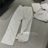 Quần Bò Jeans Nữ Hoạ Tiết Đính Đá Dáng Suông Lưng Cao Tôn Dáng Quảng Châu Cao Cấp 6