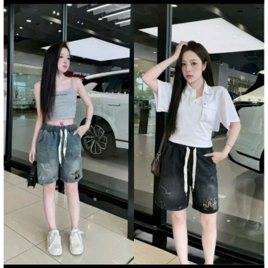Quần bò lử thêu mèo QC cao cấp - ảnh thật, size 75, chỉ 96.000đ (giá gốc 115.200đ)