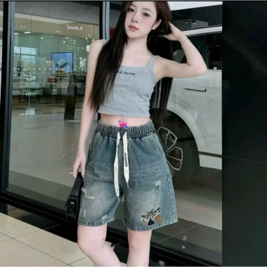 Quần bò lử thêu mèo QC cao cấp - ảnh thật, size 75, chỉ 96.000đ (giá gốc 115.200đ)