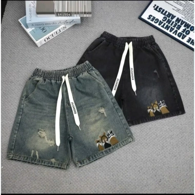 Quần bò lử thêu mèo QC cao cấp - ảnh thật, size 75, chỉ 96.000đ (giá gốc 115.200đ)