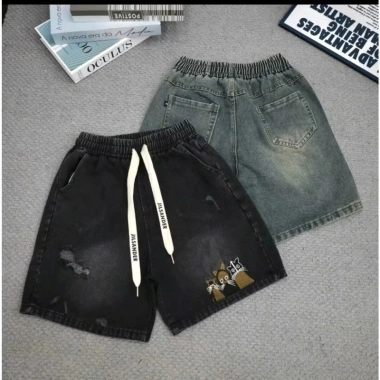 Quần bò lử thêu mèo QC cao cấp - ảnh thật, size 75, chỉ 96.000đ (giá gốc 115.200đ)