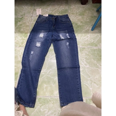 Quần bò nữ eo 64 dài 83cm New Tag C4 - Giá 25.000, chất thoáng mát, cách trẻ 2 Quần bò nữ eo 64 dài 83cm New Tag C4 - Giá 25.000, chất thoáng mát, cách trẻ 2