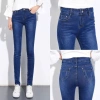 Quần bò nữ ôm skinny co giãn 4 màu Trắng Xanh đậm Xanh nhạt Đen Giá chỉ 119k 3