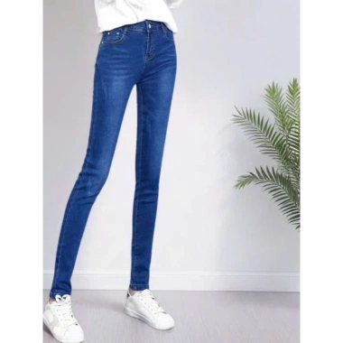 Quần bò nữ ôm skinny co giãn 4 màu Trắng Xanh đậm Xanh nhạt Đen Giá chỉ 119k