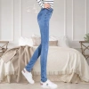 Quần bò nữ ôm skinny co giãn 4 màu Trắng Xanh đậm Xanh nhạt Đen Giá chỉ 119k 8