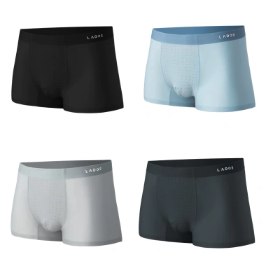Quần boxer nam lụa băng đục lỗ thông thoáng, thấm hút LADOS-4.127 giãn 99.000₫