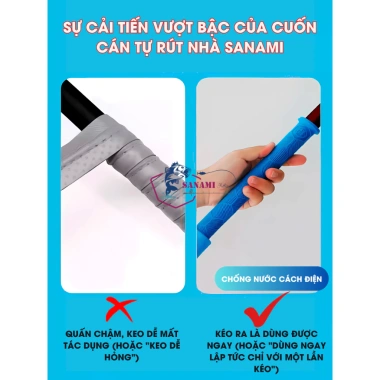 Quấn Cán Cần Câu Màng Co Tự Rút 3D và Bọc Cao Su, Cuấn Cán PK11 Vòng Chống Trôi Giá chỉ 33.900 VND