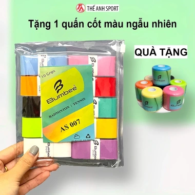Quấn Cán Cầu Lông Pickleball Bumbee AS007 - 10 chiếc, Túi ZIP tiện lợi, Giá 140.300₫
