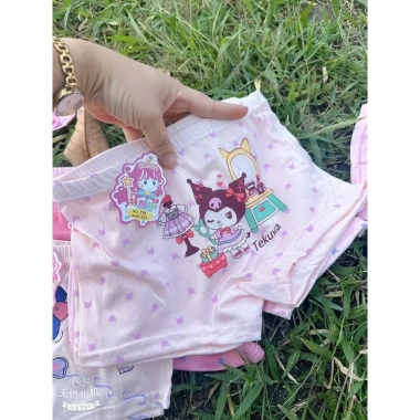 Quần chip đùi cotton bé gái 5-10 chiếc, in hình dễ thương 8‑30kg, Tini Kids 79k 5