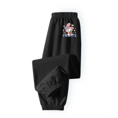 Quần Chống Muỗi Bé Gái 100% Cotton Mùa Hè - Thời Trang In Họa Tiết Thỏ Hoa, 120k