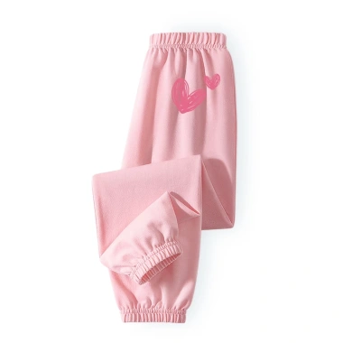 Quần Chống Muỗi Bé Gái 100% Cotton Mùa Hè Thời Trang In Họa Tiết Tình Yêu