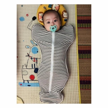 Quấn chũn ủ nhộng Unibaby - Túi ngủ sọc nhiều màu, giúp bé sơ sinh ngủ ngon, giảm giá 18%