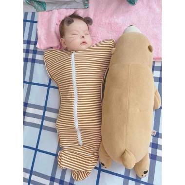 Quấn chũn ủ nhộng Unibaby - Túi ngủ sọc nhiều màu, giúp bé sơ sinh ngủ ngon, giảm giá 18%