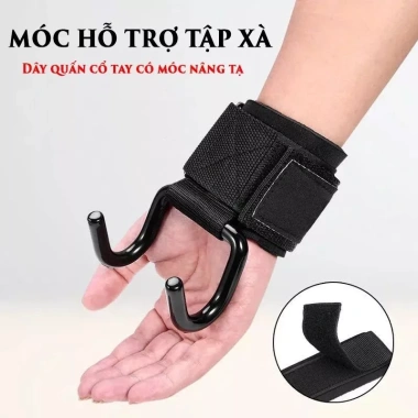 Quấn cổ tay tập gym có móc cho nam nữ tập tạ xà đơn FREE SHIP 27.429₫
