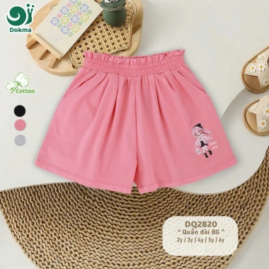 Quần Cộc & Legging Cotton Dokma Bé Gái 11-25kg 2-7Y - Siêu mềm, Đệm 2 màu, Giá 69k 4