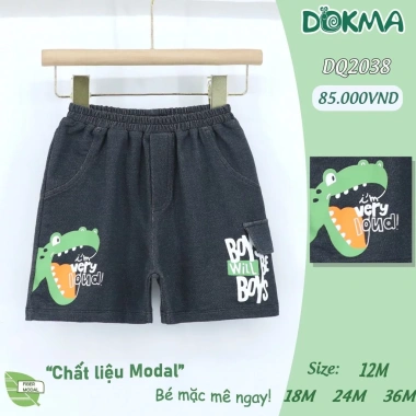 Quần Cộc và Chục Cotton Dokma DQ2.183 DQ2.211 cho Bé 9-13kg/9-36M - Giá 65.000đ