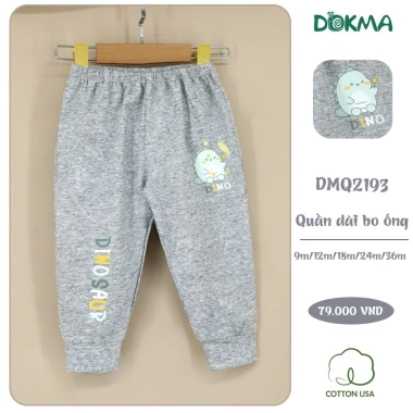 Quần Cotton Bo Ống Bé 8-13kg - Đầm Đẹp, Thoáng Mát, Giá 75.000₫ (Giảm từ 91.500₫)