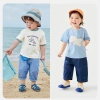 Quần crop Denim Minibala Boys Cocoon cho bé trai, thoáng khí, mềm mại, giá 630.720đ 2