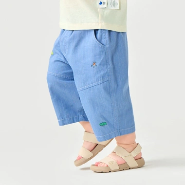 Quần crop Denim Minibala Boys Cocoon cho bé trai, thoáng khí, mềm mại, giá 630.720đ 3