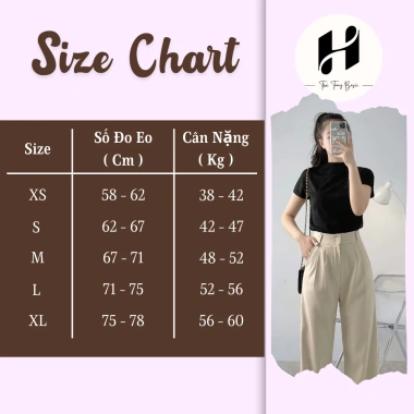 Quần culottes nữ ống suông vải gold mượt tôn dáng - Quần tây công sở H Store