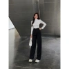 Quần culottes nữ ống suông vải gold mượt tôn dáng - Quần tây công sở H Store 6