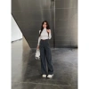 Quần culottes nữ ống suông vải gold mượt tôn dáng - Quần tây công sở H Store 8
