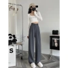 Quần Culottes ống suông cạp cao dài 100cm, cạp bản to 7cm, 2 khuy – Siêu đẹp MA8.888 chỉ 75.000₫ 3