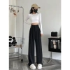 Quần Culottes ống suông cạp cao dài 100cm, cạp bản to 7cm, 2 khuy – Siêu đẹp MA8.888 chỉ 75.000₫ 5