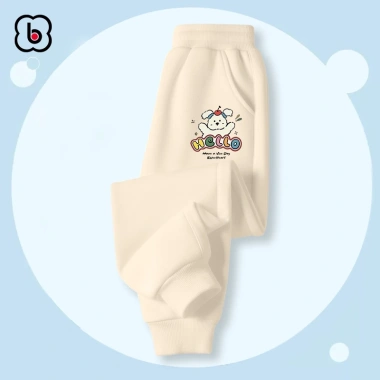 Quần dài BabyloveGO bé trai & bé gái, nỉ hai da dày ấm, dáng thể thao, giá 119k