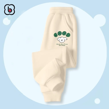 Quần dài BabyloveGO bé trai & bé gái, nỉ hai da dày ấm, dáng thể thao, giá 119k