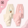 Quần dài BabyloveGO cho bé trai và bé gái mùa thu đông, chất nỉ da cá, thể thao, in hình Capybara dễ thương - Giá ưu đãi 149.000₫