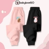 Quần dài BabyloveGO cho bé trai và bé gái mùa thu đông, chất nỉ da cá, thể thao, in hình Capybara dễ thương - Giá ưu đãi 149.000₫ 3