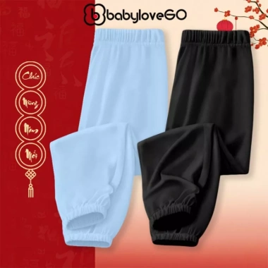 Quần dài bé BabyloveGO jogger thun co giãn thoải mái Giá chỉ 109.000đ