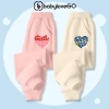 Quần dài bé gái BabyloveGO nỉ thu đông 2 lớp dày ấm cho bé 1-10 tuổi Giá 119k 2
