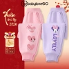 Quần dài bé gái BabyloveGO nỉ thu đông cạp chun bo gấu phong cách Hàn Quốc 159k