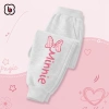 Quần dài bé gái BabyloveGO nỉ thu đông cạp chun bo gấu phong cách Hàn Quốc 159k 9