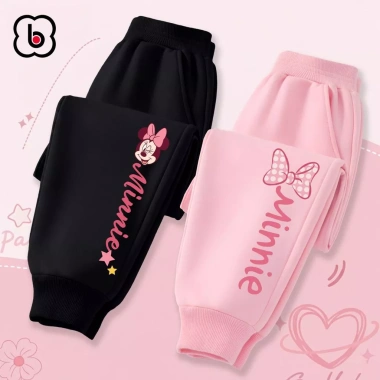 Quần dài bé gái BabyloveGO nỉ thu đông thể thao năng động phong cách Hàn Quốc 1-10 tuổi – 159k
