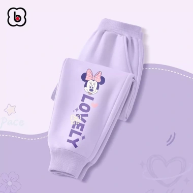 Quần dài bé gái BabyloveGO nỉ thu đông thể thao năng động phong cách Hàn Quốc 1-10 tuổi – 159k
