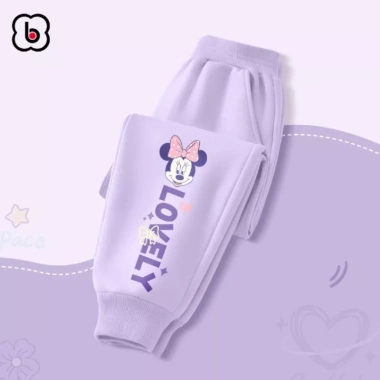 Quần dài bé gái BabyloveGO nỉ thu đông thể thao năng động phong cách Hàn Quốc 1-10 tuổi – 159k
