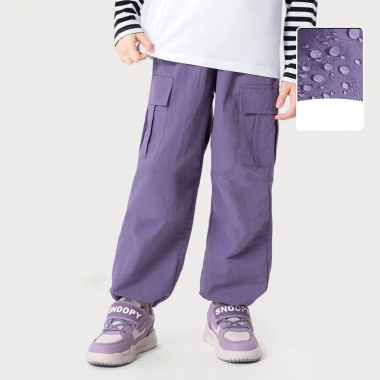 Quần dài bé gái BabyloveGO QG03 Vải gió trám, chống nước, thời trang, chỉ 199.000đ