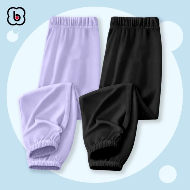Quần dài bé gái Jogger BabyloveGO QTD01 - Thun cotton mềm mịn, thấm mồ hôi, thu đông 109k 2 Quần dài bé gái Jogger BabyloveGO QTD01 - Thun cotton mềm mịn, thấm mồ hôi, thu đông 109k 2