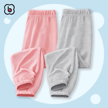 Quần dài bé gái Jogger BabyloveGO QTD01 - Thun cotton mềm mịn, thấm mồ hôi, thu đông 109k