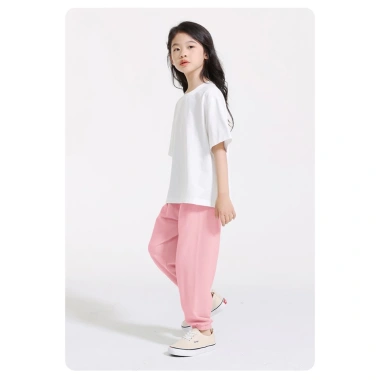 Quần dài bé gái Jogger BabyloveGO QTD01 - Thun cotton mềm mịn, thấm mồ hôi, thu đông 109k