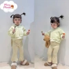 Quần Dài Bé Gái Ống Loe Nỉ Thỏ Co Dãn Cap Chun MS01 Misu Made Giá 79k Ưu Đãi