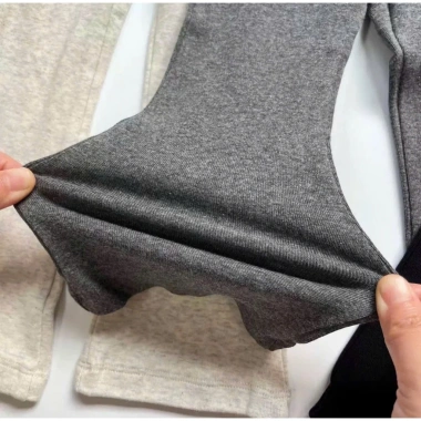 Quần Dài Bé Gái Ống Loe Nỉ Thỏ Co Dãn Cap Chun MS01 Misu Made Giá 79k Ưu Đãi 5