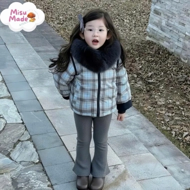 Quần Dài Bé Gái Ống Loe Nỉ Thỏ Co Dãn Cap Chun MS01 Misu Made Giá 79k Ưu Đãi 8