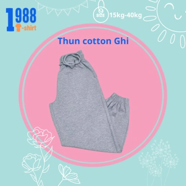 Quần dài bé gái thu đông cotton nỉ ấm, dáng đẹp, size 15-40kg, giảm còn 75.000₫