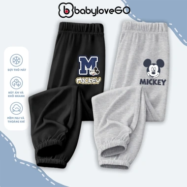 Quần dài bé trai BabyloveGO Disney jogger thun co giãn thu đông, giá 109.000 VND