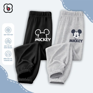 Quần dài bé trai BabyloveGO Disney jogger thun co giãn thu đông, giá 109.000 VND